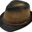 #138 - Fedora mens 2-tone Brown Leather strap - $22